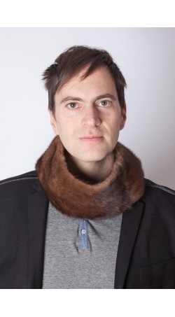 Mink fur neck warmer - unisex